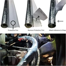 Self Closed Wire Heat Shield Automotive Heat Shield Sleeve Fuel Line Heat Shield