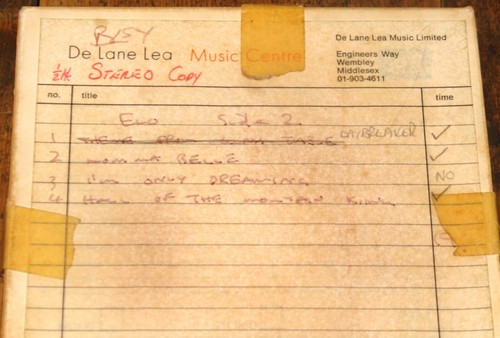ELO ELECTRIC ORCHESTRA THIRD DAY RECORD STUDIO DE LANE LEA REEL TAPE DEMO MIXES - Picture 9 of 13