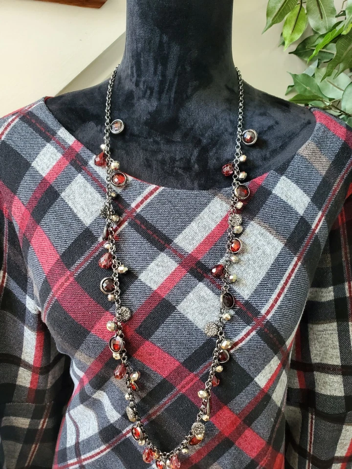 Vestido Jessica Howard Mujer Poliéster Cuello Redondo Manga Larga Hasta la Rodilla Talla 2X Foto 2 de 4