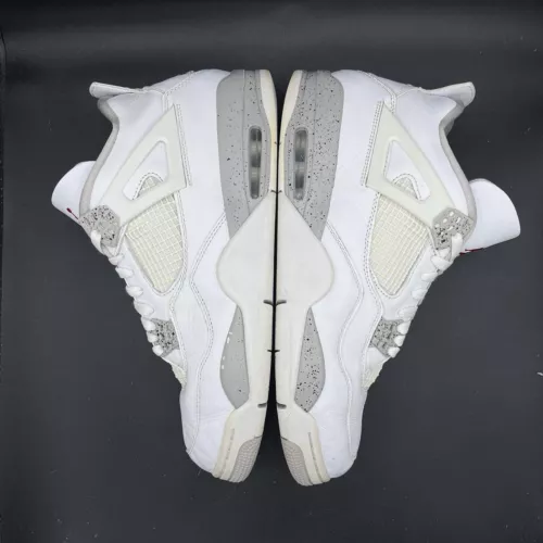 Air Jordan 4 White Oreo Retro High OG LS Black 46 12 11 5 Sb Nike