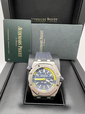 OMAN10　Ocean Blue Audemars Piguet Royal Oak Offshore Diver 15710ST.OO.A032CA
