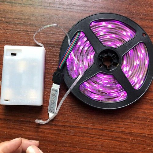 Battery Powered 5050 RGB Waterproof Flexible LED Strip Light Portable Controller - Picture 16 of 22