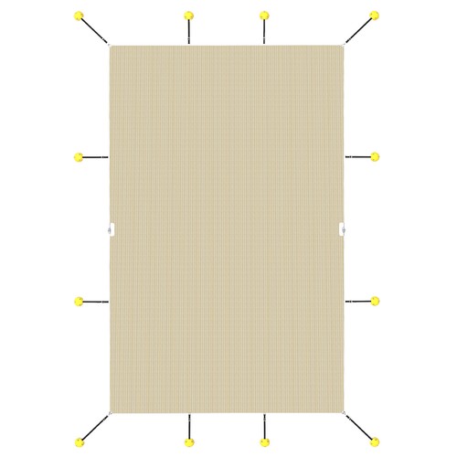 Inground Pool Cover Rectangle Winter Safety Mesh Pool Cover Home Swimming Pool - Picture 10 of 30
