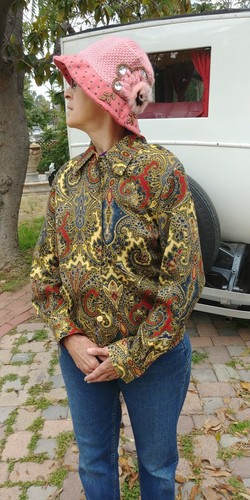 Anne Klein II brand women's wool blouse or jacket in a Paisley weave size XS - Picture 7 of 12