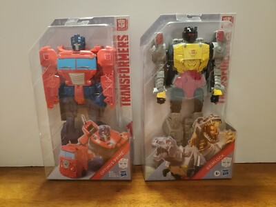 TRANSFORMERS Titan Chargers 10.5'' Action Figure Hasbro NEW  (2) Prime & Grimlock