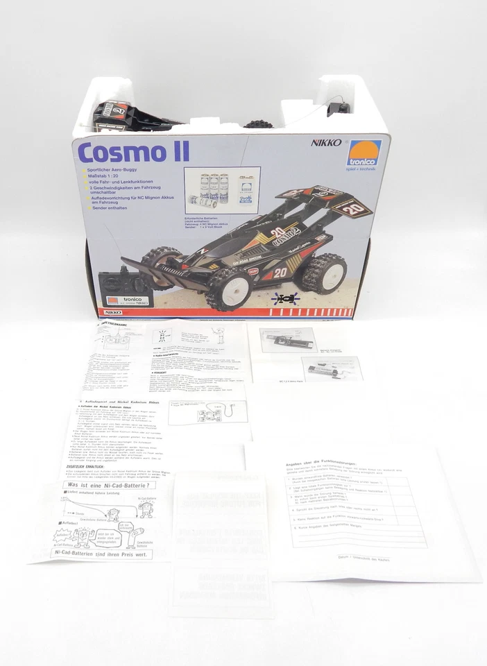 Nikko Tronico RC-System Cosmo II - Sportlicher Aero Buggy  - vintage - NEU/MIB - Bild 2 von 4