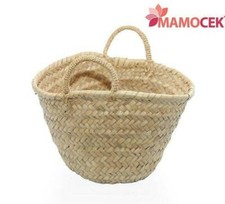 BORSA Borsina coffa donna paglia cm23 h10 palma mare grezza da decorare XXS