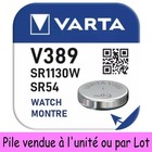 Pile bouton spéciale pour montre : V389 SR54 SR1130W Oxyde d'Argent 1,55V 85 mAh