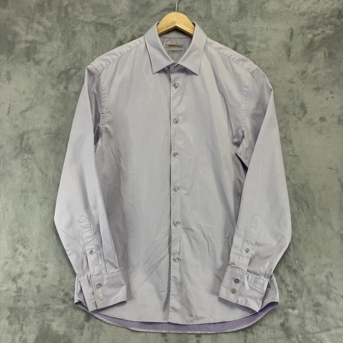 Kenzo Homme Mens Shirt Comfort Fit Purple Size 41/16 - Picture 9 of 12