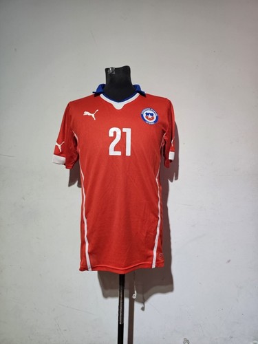 Chile soccer jersey Puma 2014/2015 Size M Match prepared #21 - 第 1/5 張圖片