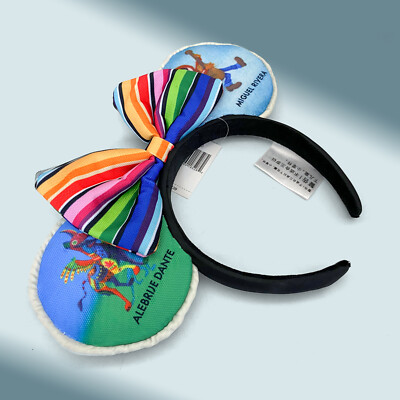 Disney-Parks COCO Miguel Rivera & Alebrije Dante Minnie Ears Bow Headband Gifts
