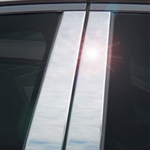 6PCS For Toyota Fortuner 2016-2024 Silver Chrome Pillar Post Window Trim Sticker - Picture 3 of 9