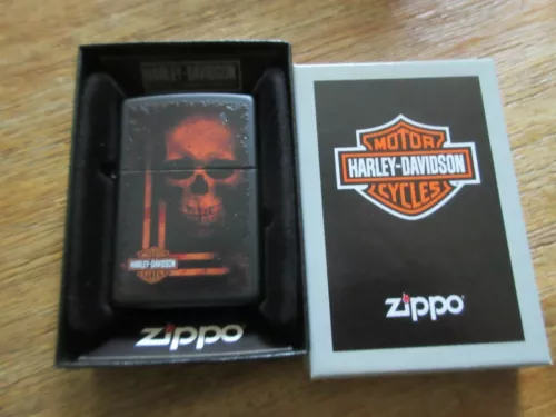 Zippo Harley Davidson Motorcycles Skull Lighter Totenkopf Biker Sturmfeuerzeug