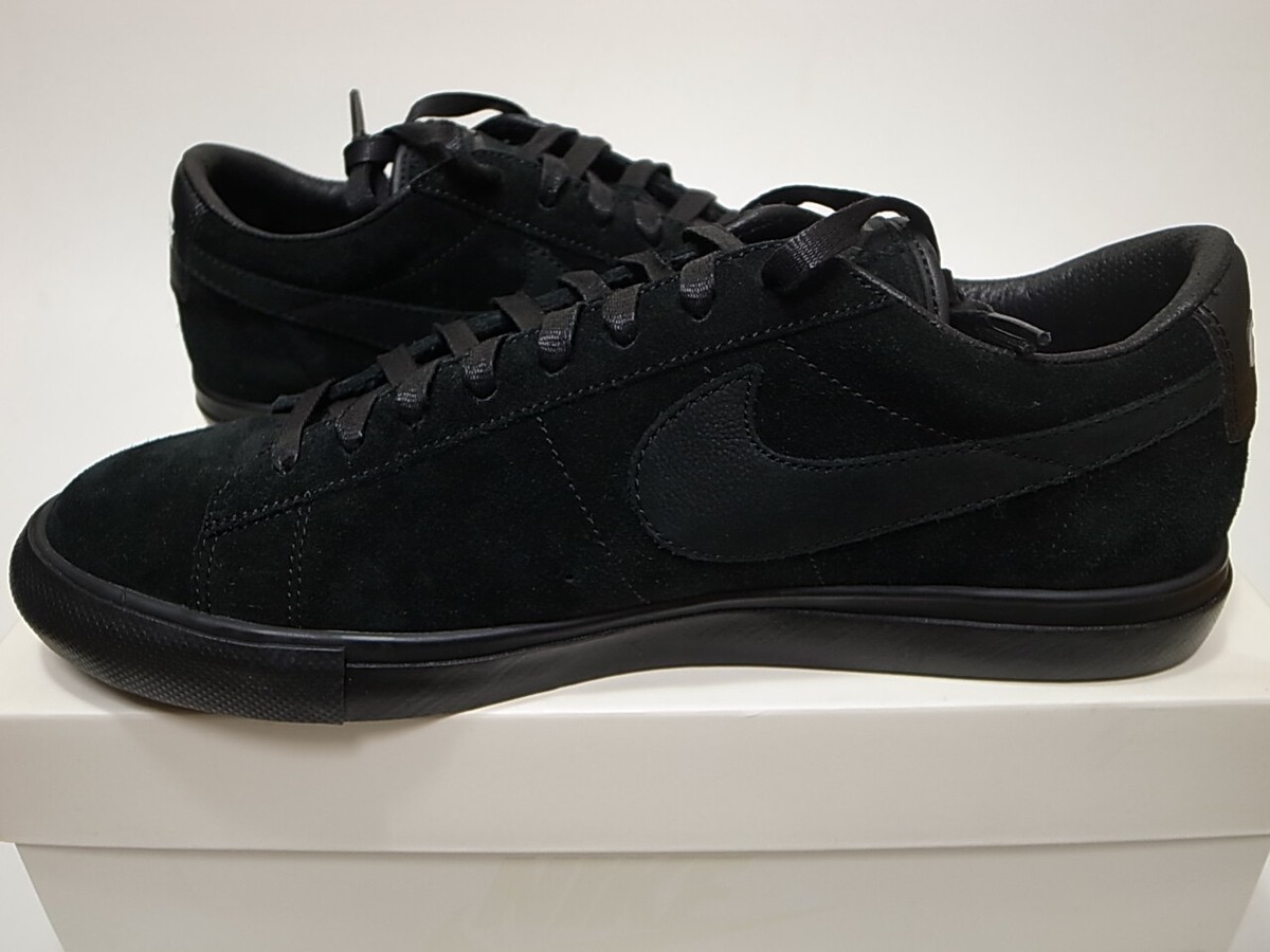 2013 NIKE BLAZER LOW PREM CDG SP COMME DES GARCONS BLACK 633699-009 size 11