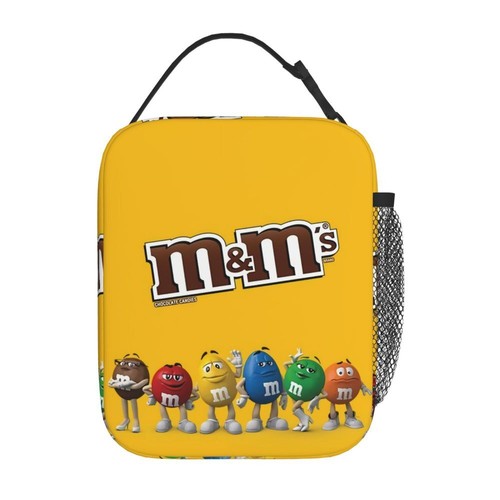 M&M Chocolate-Beans Insulated Lunch Bag Thermal Cooler Lunch Box bag kids new - Picture 18 of 34