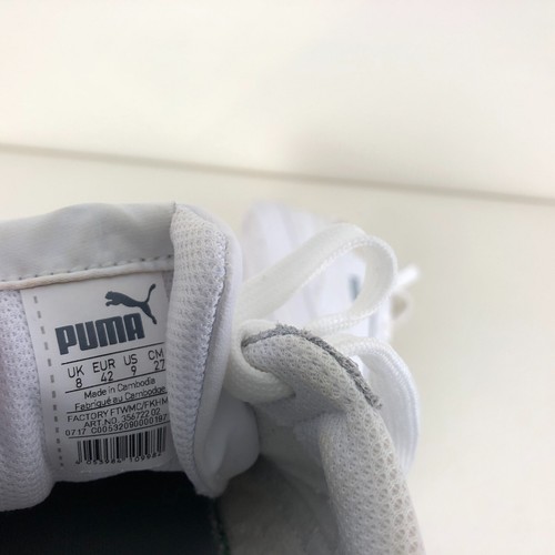Puma Sneaker da ginnastica sportiva in pelle bianca da uomo UK 8 Eur 42 - Foto 12 di 13