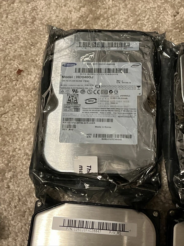 x7 Samsung Spinpoint HD040GJ P 40GB 7200RPM 3.5" SATA Desktop HD Hard Drive HDD - Image 2 of 4