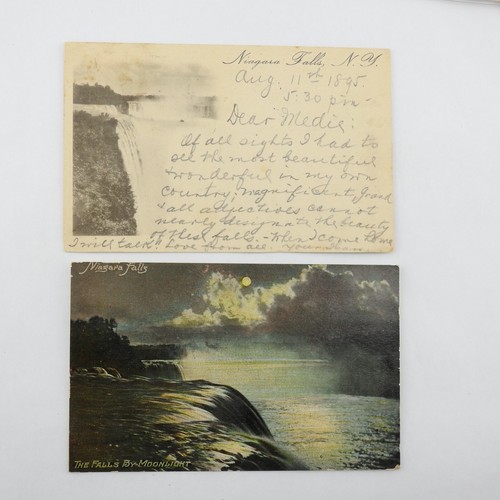 Niagra Falls Large Lot Charm Pink Bus Line Postcard Stereoscopic 1800s Mixed Lot - Picture 10 of 14