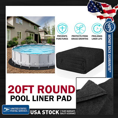 20ft Round Pool Liner Pad Designed for Maximum Protection of Above Ground Pools