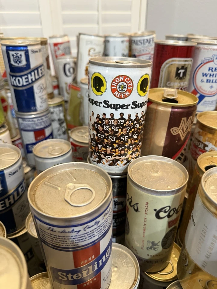 Latas de cerveza vacías vintage 224 latas - Venta inmobiliaria Foto 3 de 4