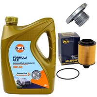 MotoröL Filter Set 5W-40 4 Liter + ÖLablassschraube FüR Opel Corsa D 1.3 Cdti