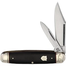 Rough Ryder Highland Black Micarta Equal End Jack Folding Pocket Knife