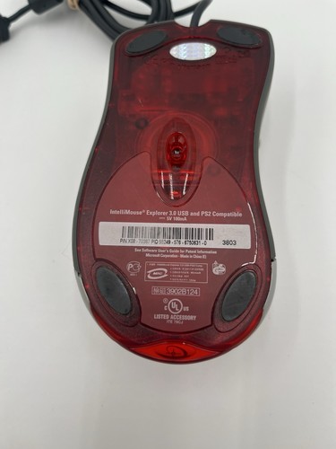 Microsoft IntelliMouse Explorer 3.0 USB -PS/2 Compatible Mouse WORKS silver grey - Picture 6 of 6