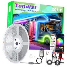 RV Awning LED Light Strip, Camper Awning Lights Waterproof Underglow Led 20FT