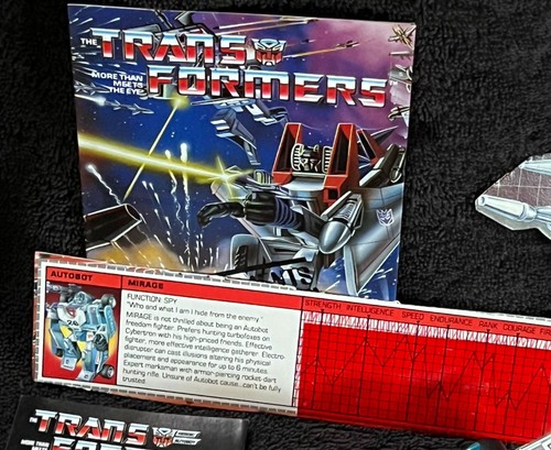 G1 1984 MIRAGE • 100% COMPLETE • PRE RUB • TECH SPEC • VINTAGE G1 TRANSFORMERS - Picture 11 of 11