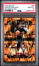 2023 PANINI SELECT ORANGE FLASH #50 DARIUS GARLAND PSA 10