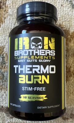 Iron Brothers THERMO BURN Stim Free 30 Servings 60 Capsules SEALED Free Shipping