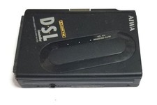 AIWA HS-P20 DSL Portable Cassette Player Black Working Tested Vintage From Japan