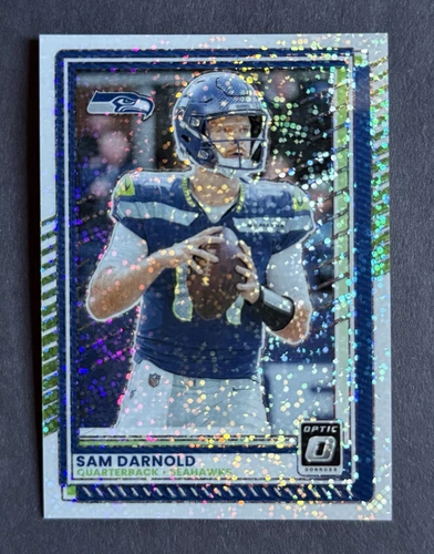 2025 Panini Donruss Optic Prizm white sparkle Sam Darnold Seattle Seahawks #186