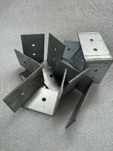 qty 10 L-Bracket Galvanized Steel, ~2-1/4"x1-1/4"