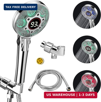 #ad #ad LED Shower Head with Handheld Color Changing Shower Head High Pressure with Wa $45.30