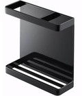 Yamazaki Magnetic Wrap Holder Black Approx. W15.5 x D5.2 x H15.5cm Tower Kitchen