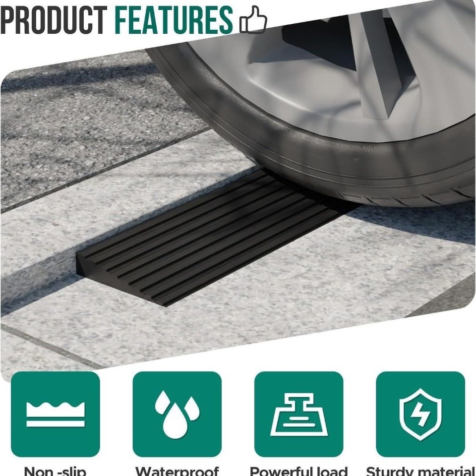 PVC Doorway Threshold Ramp Self-adhesive Stair Anti Slip Tape Rubber ...
