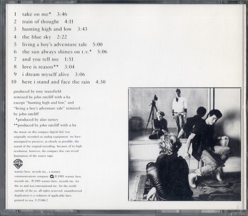 A-Ha Hunting High and Low Music CD 1985 - Picture 2 of 4