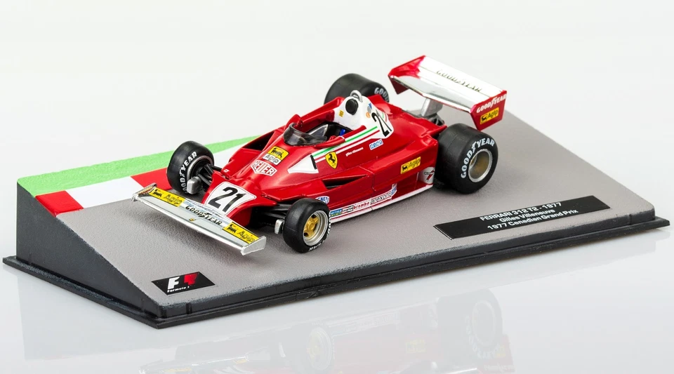 Ferrari 312T2 Gilles Villeneuve 1977 Scala 1:43 Modellino Formula1 Blister Nuovo - Immagine 3 di 4