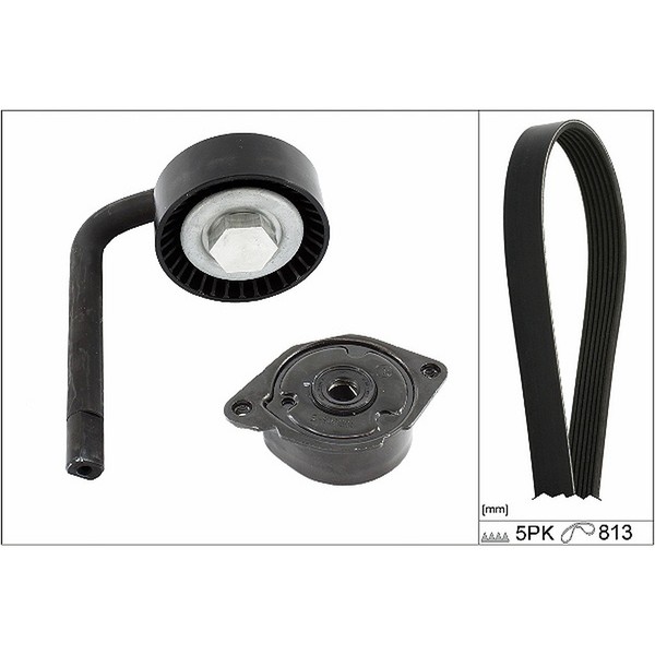 INA Keilrippenriemensatz FüR BMW E46 330D E39 525/530D E38 730D X5 E53 3.0D M57-image