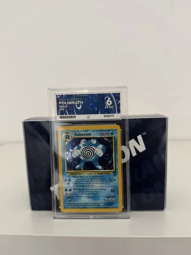 Poliwrath Base Set 2 15/130 Holo Ace Grading 6