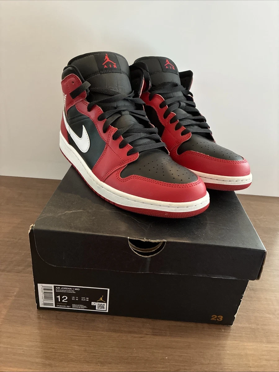 Las mejores ofertas en Jordan 1 Mid Black Gym Red | eBay
