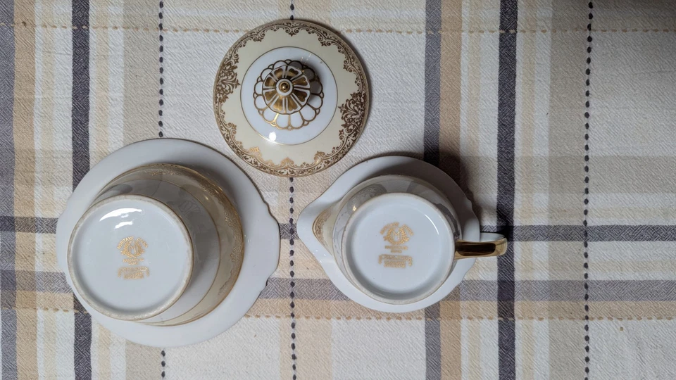 Noritake Garland Creamer And Covered Sugar Made In Japan - image 4 of 4