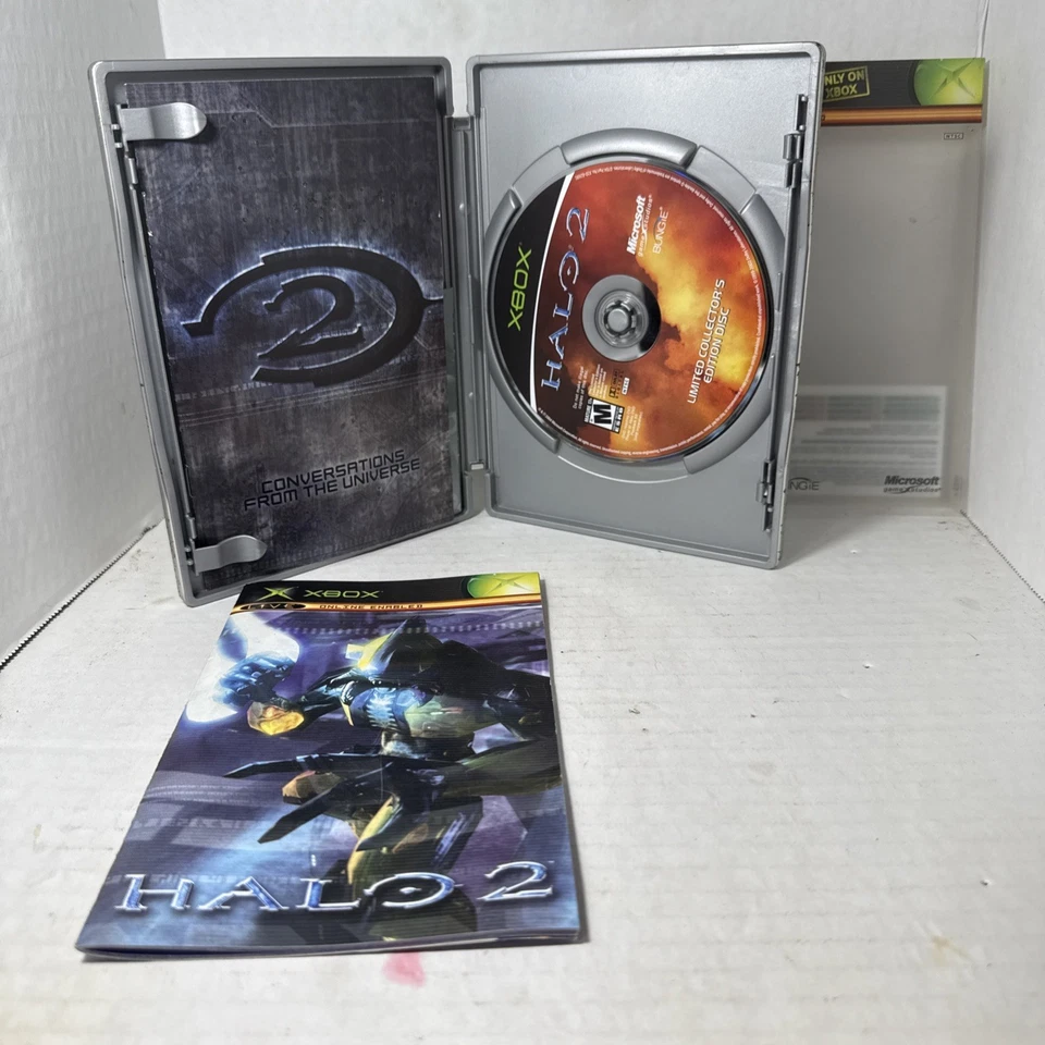 Halo 2 Edición Limitada Coleccionista (Microsoft Xbox 2004) Insertos CIB Incluidos Foto 4 de 4