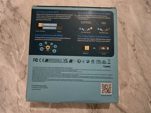 TP-LINK AC1300 Archer T3U Mini WiFi Mu-Mimo USB Adapter - Picture 2 of 4