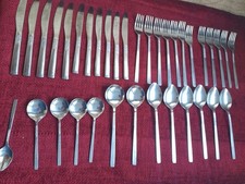 vintage Viners of Sheffield "Love Story" stainless steel Cutlery set Set/36 Pcs