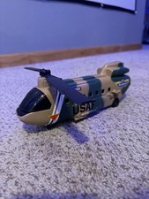 Micro Machines Chinook U-897 Military Transport Helicopter Galoob Missing Blade