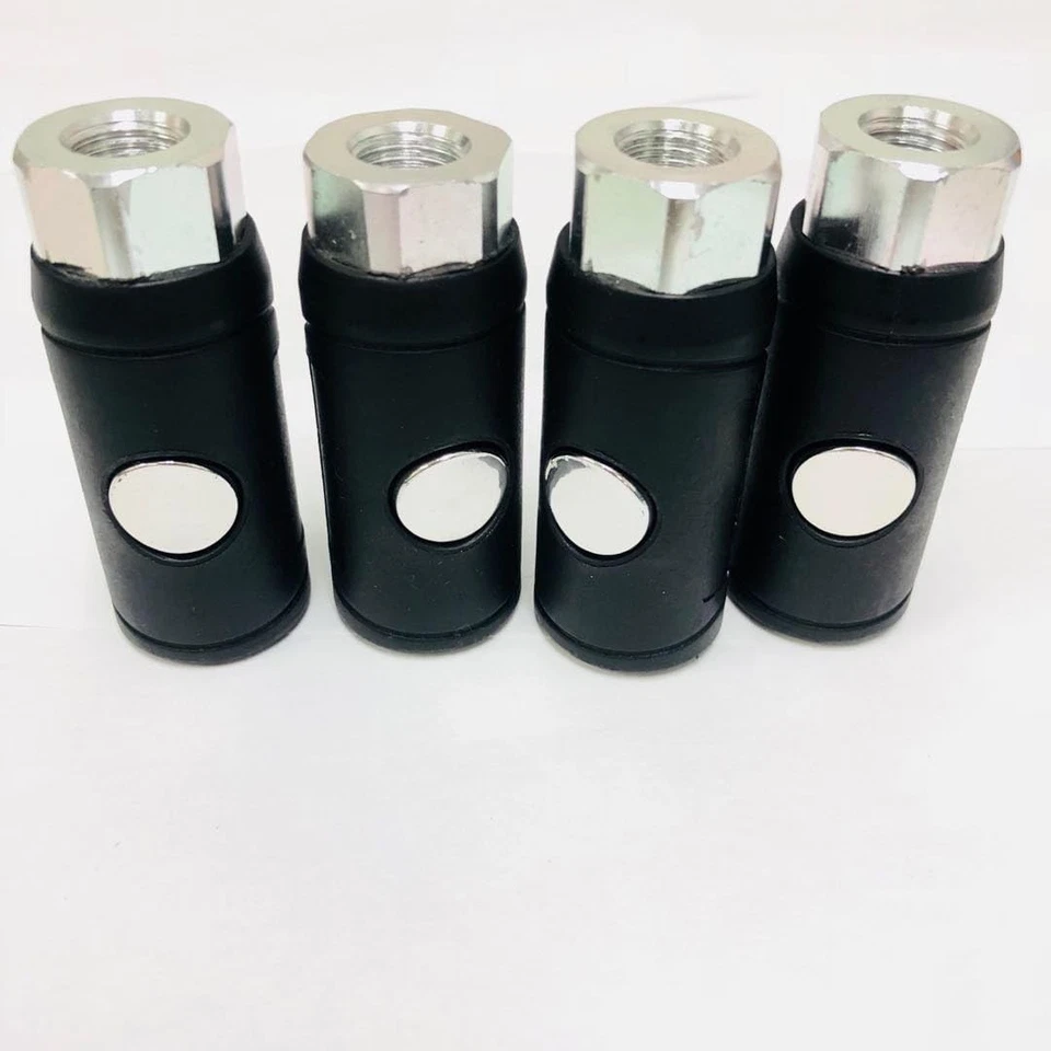 Accoppiatore di sicurezza 2 in 1 1 1/4 in. Filetto femmina, accoppiatore spina aria di sicurezza (confezione da 4) - Immagine 2 di 4