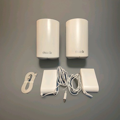TP-Link Deco AXE5400 2 Pack Tri-Band Pro Mesh WiFi 6E System Deco XE75 Routers - Photo 3/4
