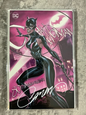 #ad CATWOMAN 80TH ANNIVERSARY #1 NM J SCOTT CAMPBELL SIGNED VARIANT COA $29.00